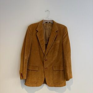John Weitz Vintage Corduroy Tan Blazer Tailored in USA For Blake’s